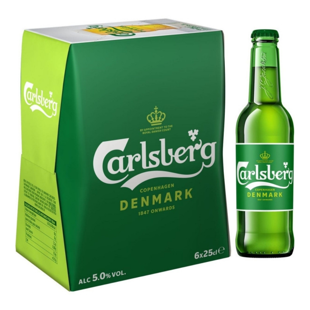 Pack 6x Bière Carlsberg - 25cl