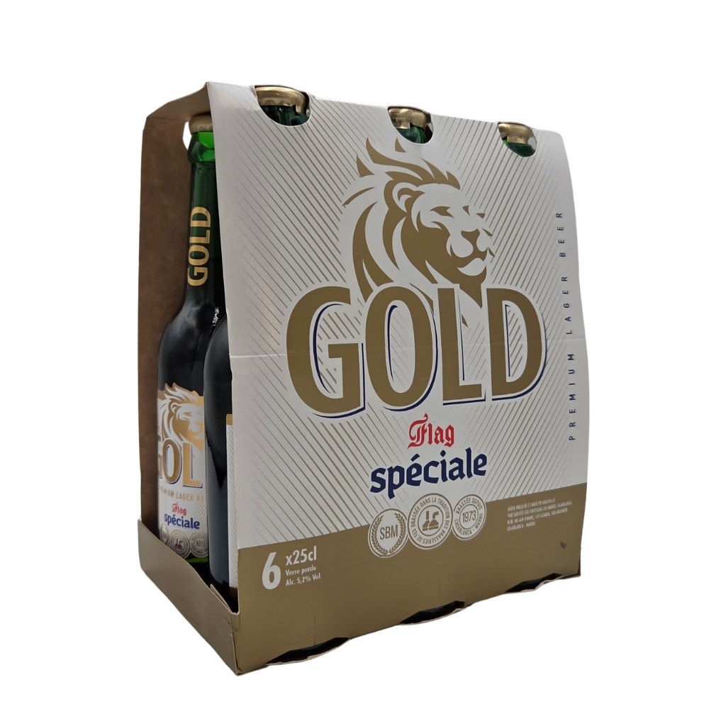 [657600] Pack 6x Bière Flag Spéciale Gold - 25cl