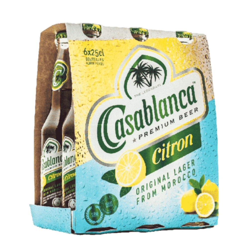 Pack 6x Bière Casablanca Citron - 25cl