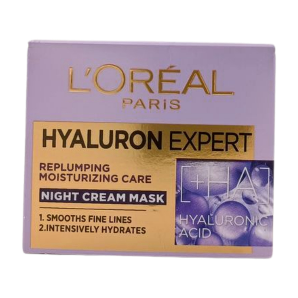 [652955] Crème Soin Nuit Hyaluron Acid Skin Expert L'Oréal Paris 50ml.