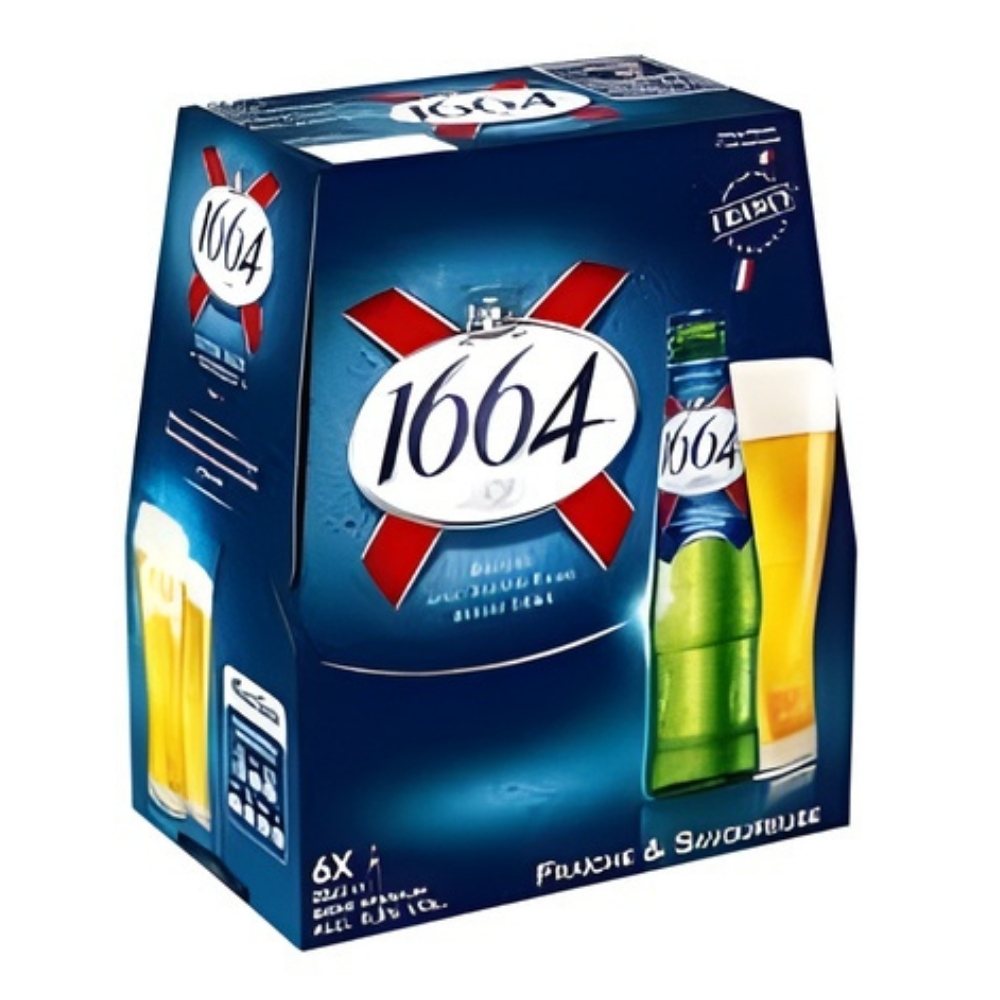 Pack 6x Bière Kronenbourg 1664 - 25cl