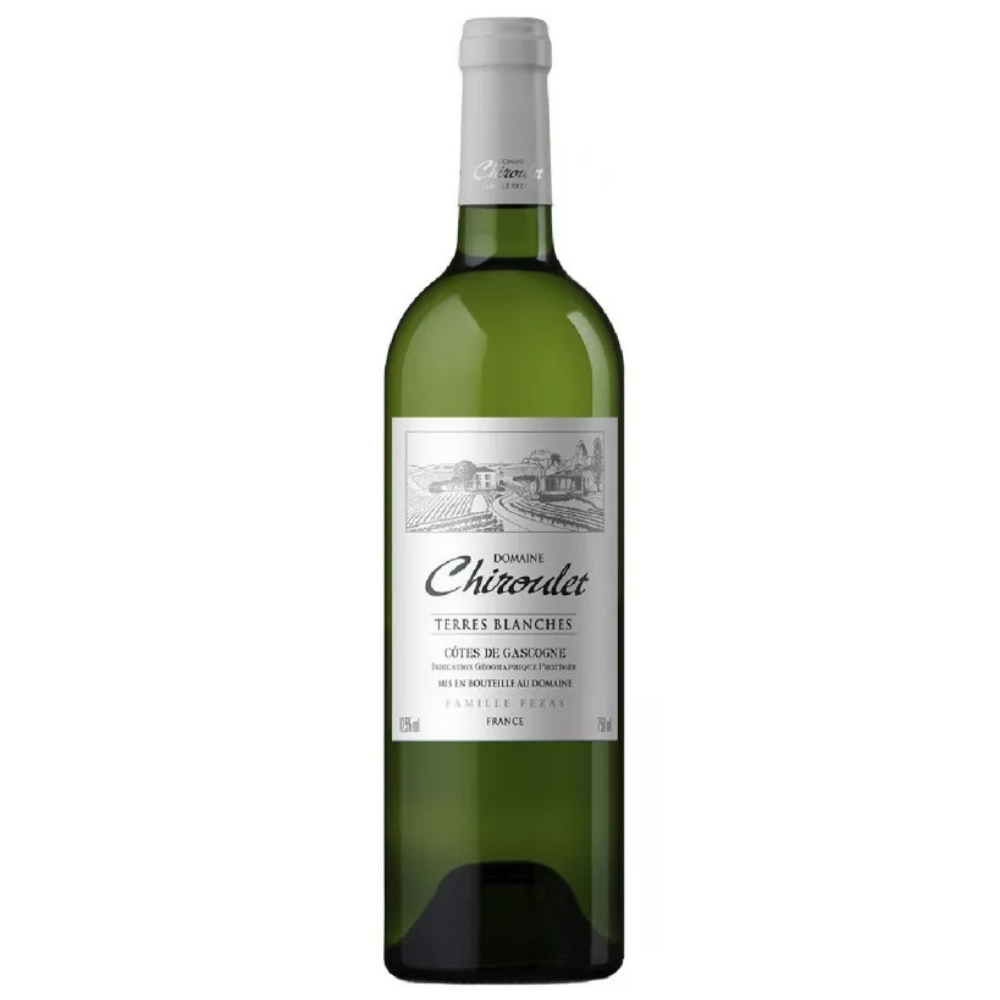 Vin Blanc Côtes de Gascogne Terre Blanche Domaine Chiroulet - 75cl