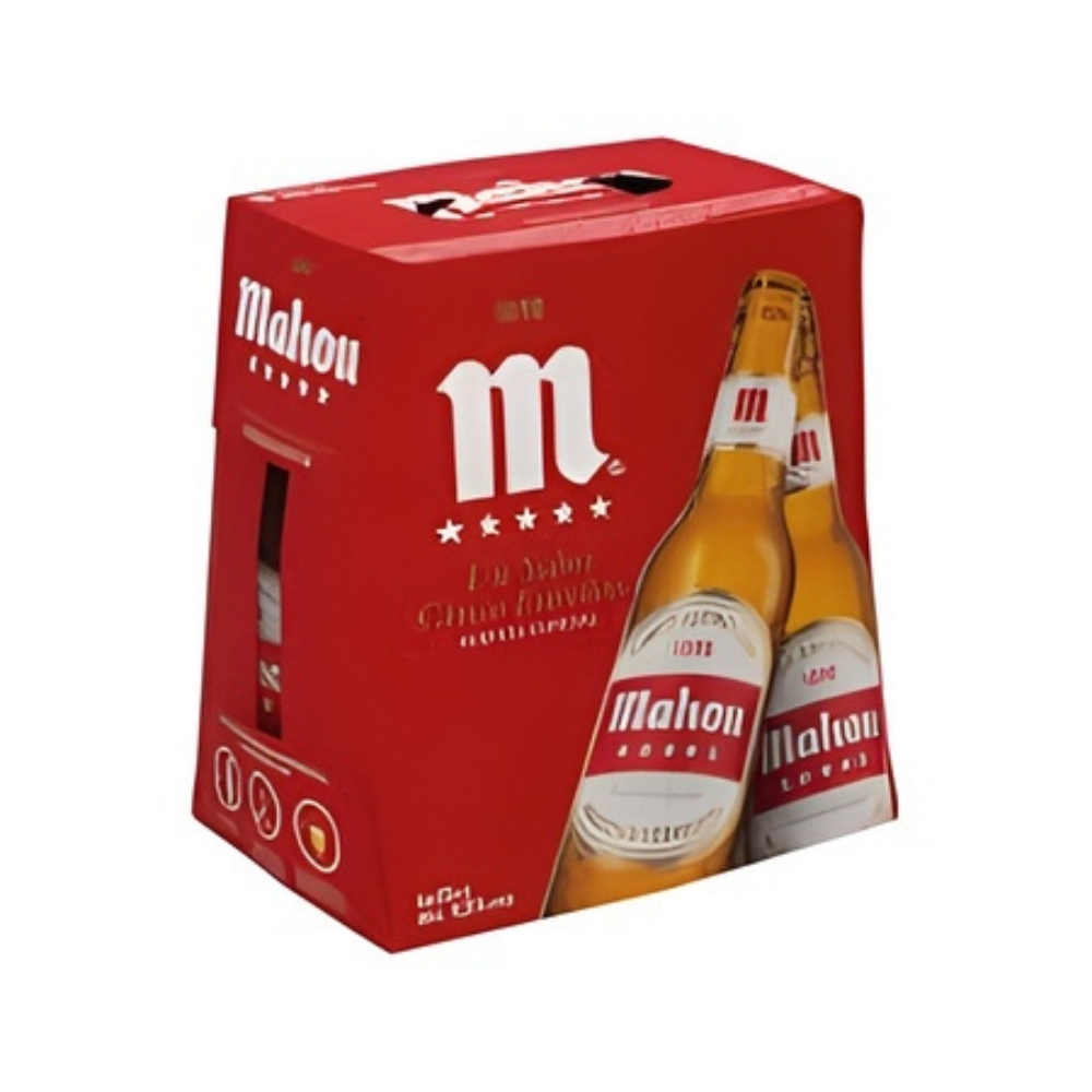 Pack 6x Bière Blonde Mahou - 25cl