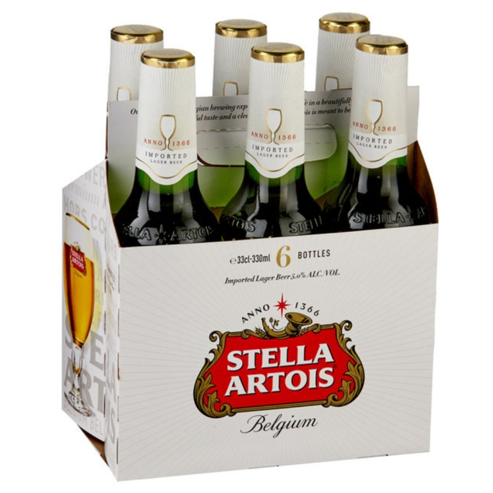 Pack 6x Bière Stella Artois - 33cl