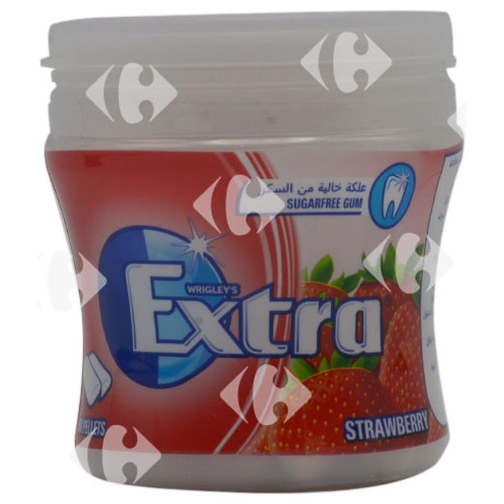 [664121] Chewing-Gum Fraise Extra sans Sucres 60 unités