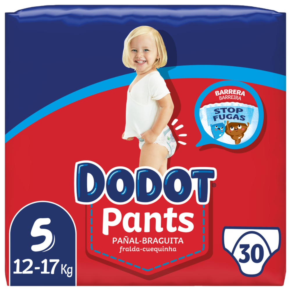 [651283] Couches-Culottes Bébé Junior Taille 5 Dodot 30 unités