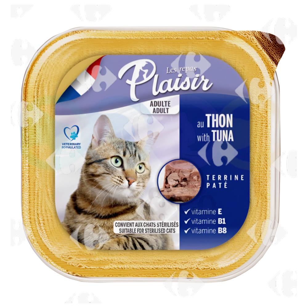 [693015] Pâtée Chat Adulte Thon Plaisir 100g
