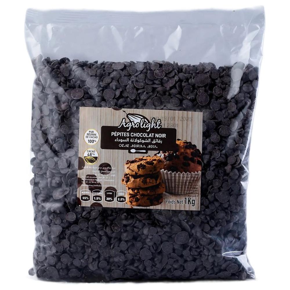 [725753] Pépites de Chocolat Noir 48% Baracao 1kg