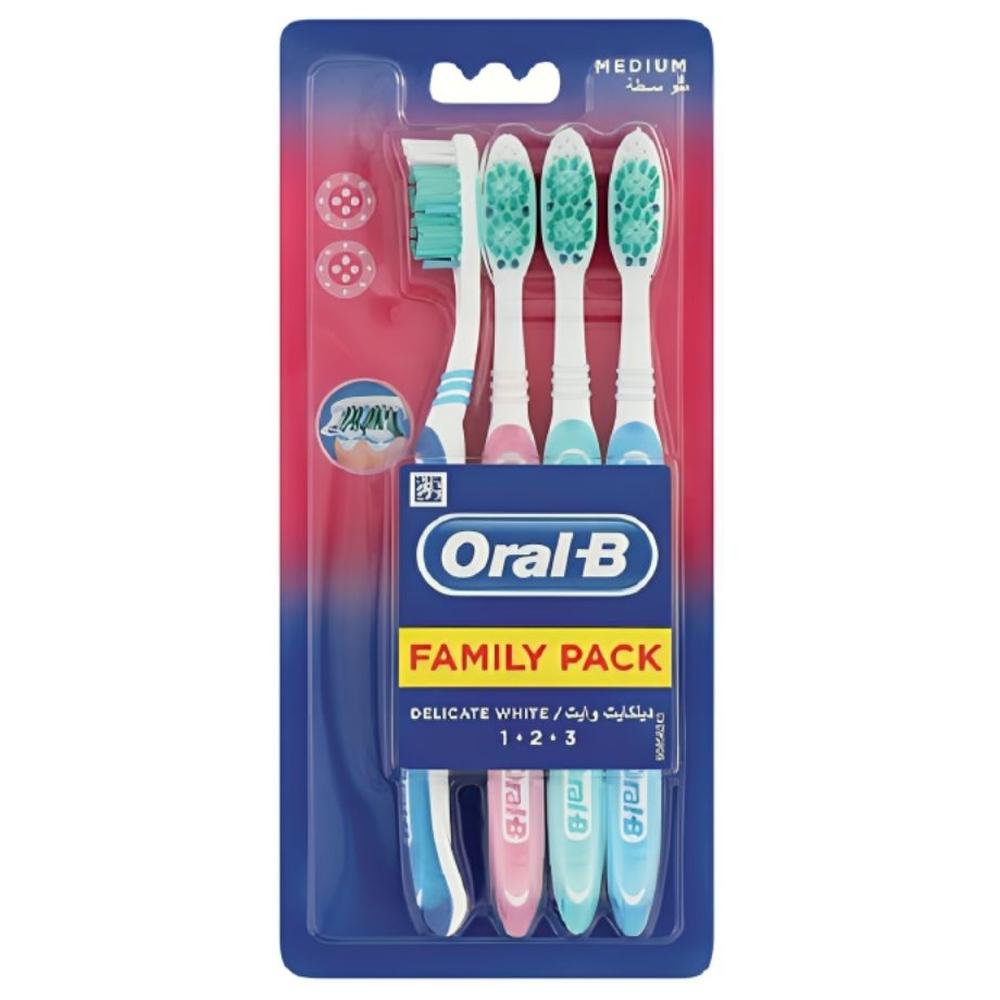 [673222] Brosse à Dents Medium Oral-B 4 unités