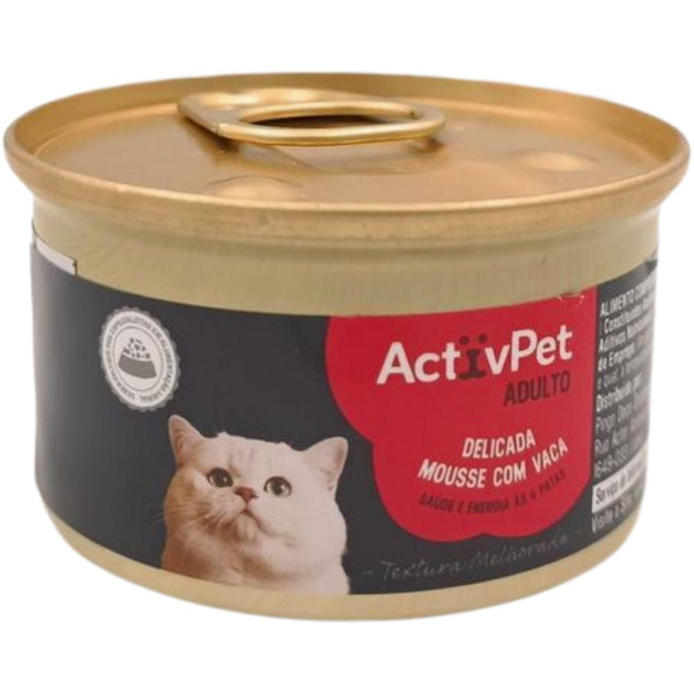 [643945] Mousse Chat Gourmet Bœuf Activpet 85g