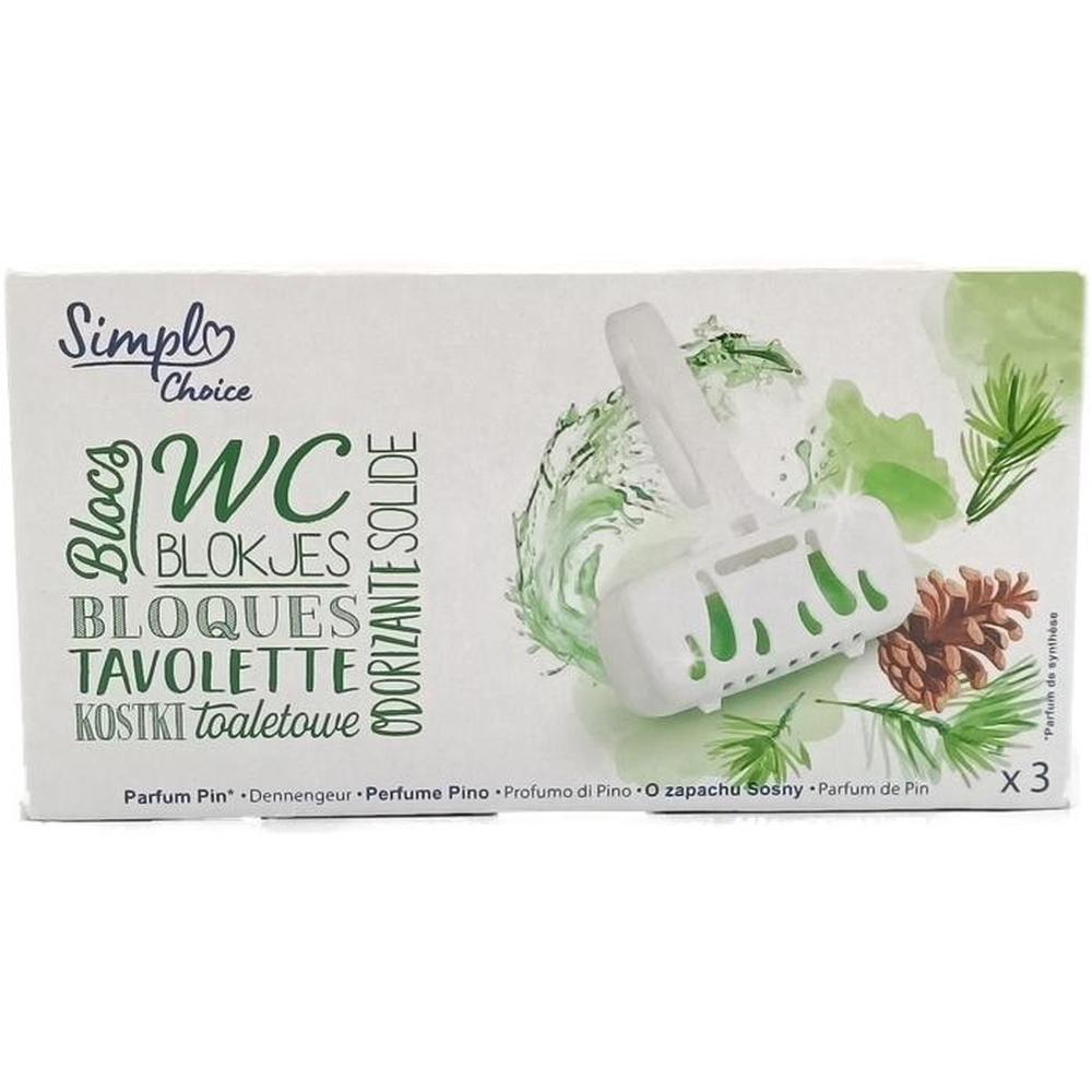 [713069] Blocs WC Parfum Pin Simpl Choice 3 piéces