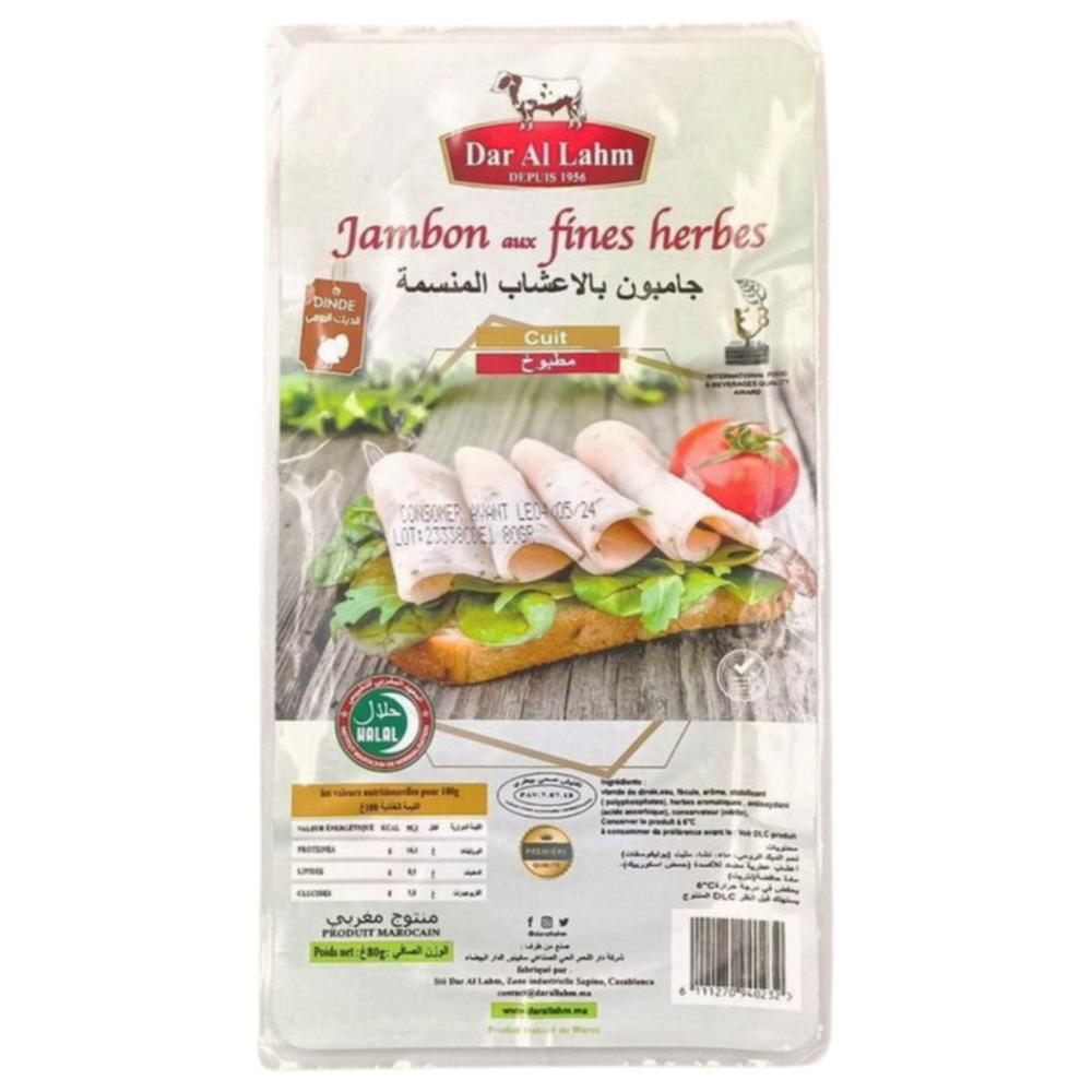 [700586] Tranche de Jambon aux Fines Herbes Dar Al Lahm 80g.