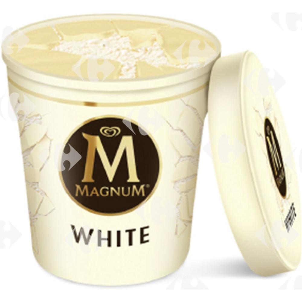[614357] Pot de Glace Vanille et Chocolat Blanc Magnum 440ml