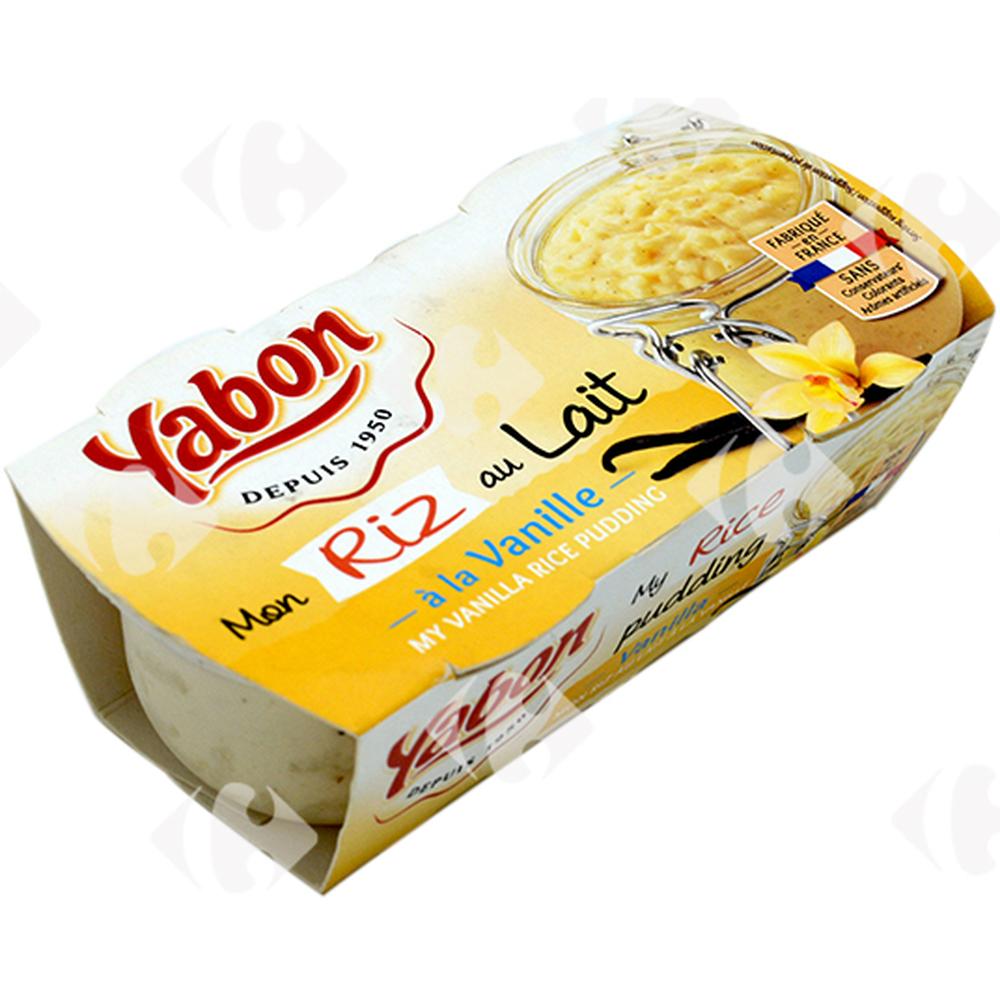 [661142] Riz au Lait Vanille Yabon 2x120g