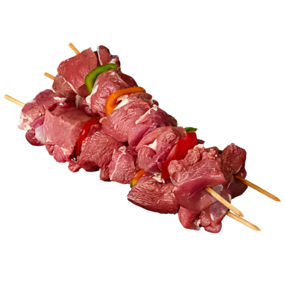 Brochettes de Veau en Barquette 500g.