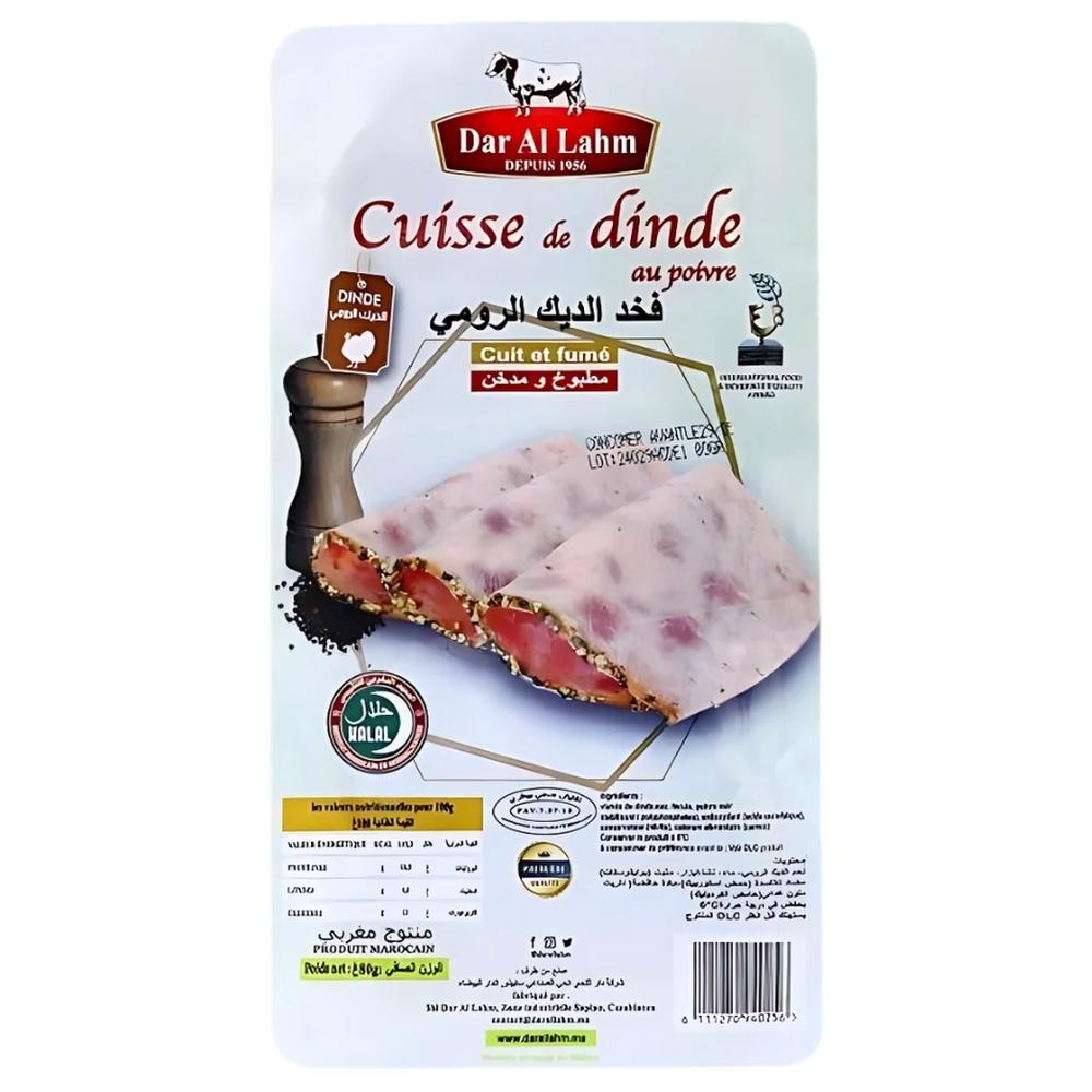 [716471] Tranche Cuisse de Dinde Fumée Poivrée - Charcuterie - Dar Lahm 80g