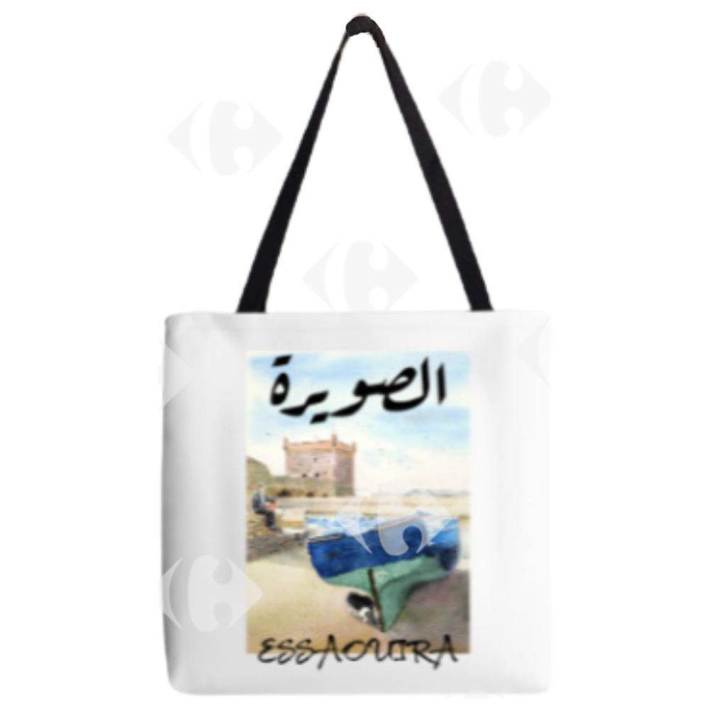 Tote bag - Sac tissu ville Essaouira 38x32cm