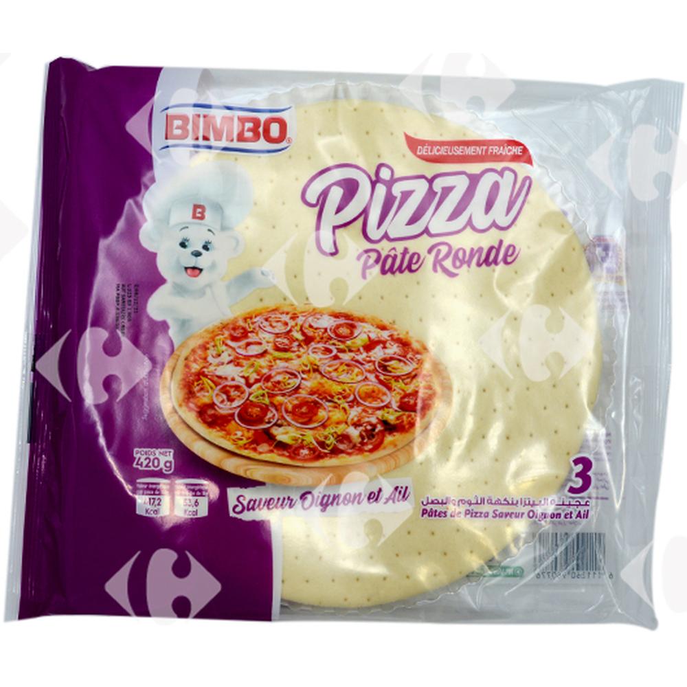 [634475] Pizza Ronde Oignon Bimbo 3 pièces 420g