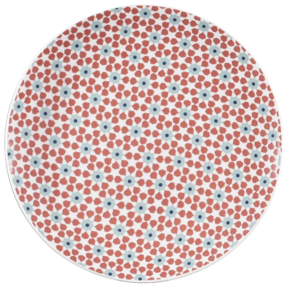 [730815] Assiette Dessert Ronde en Porcelaine Tiles 19cm