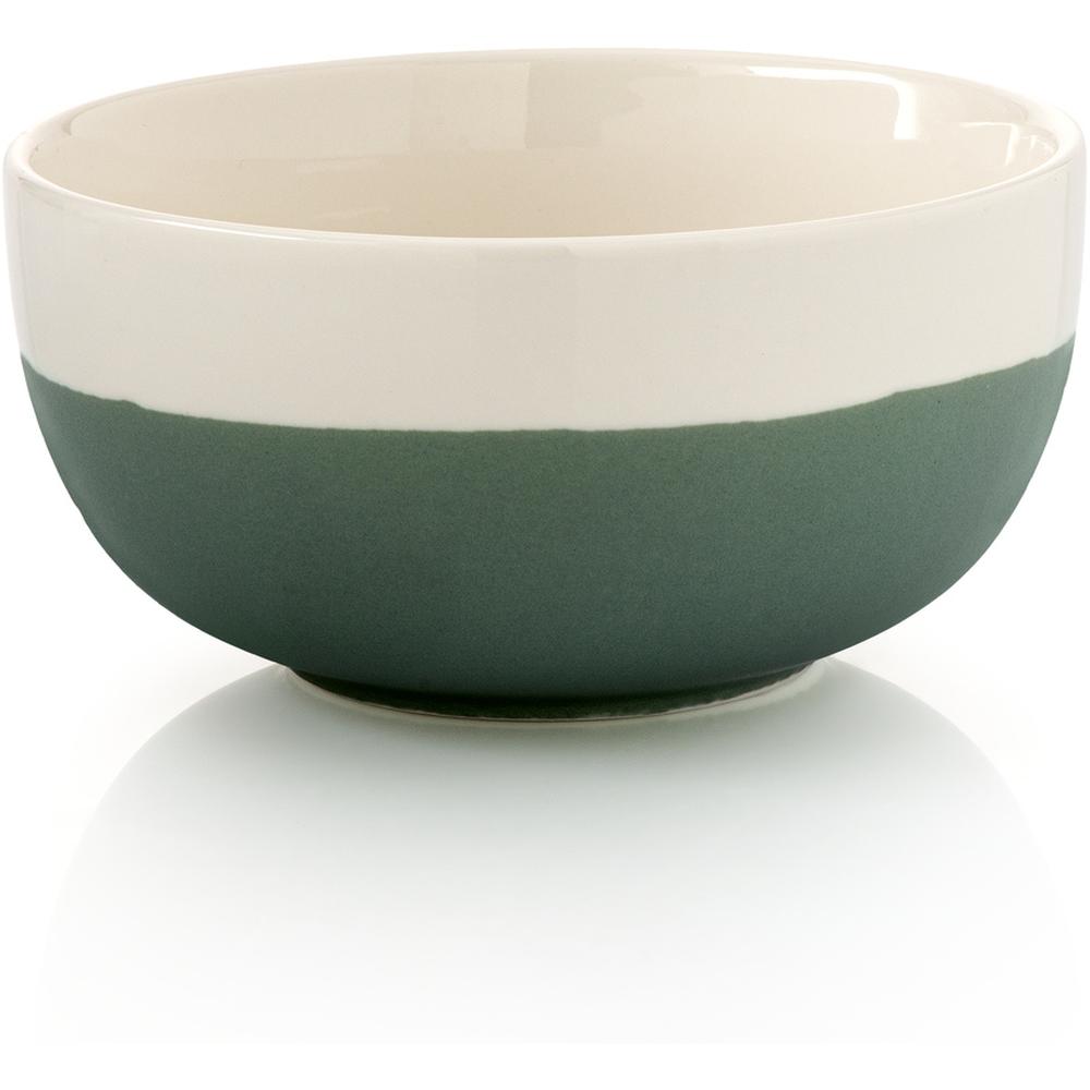 [711103] Bol en Porcelaine Duo Blanc Gris Kasa 13cm