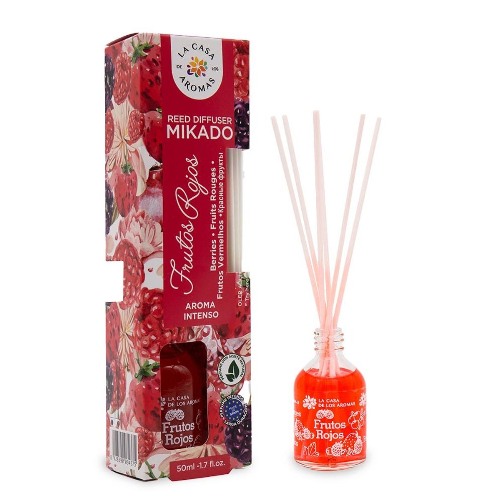 Diffuseur de Parfum Mikado Fruits Rouges Casa Aromas 50ml