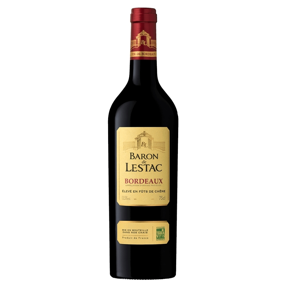 Vin Rouge Bordeaux AOC Baron de Lestac - 75cl