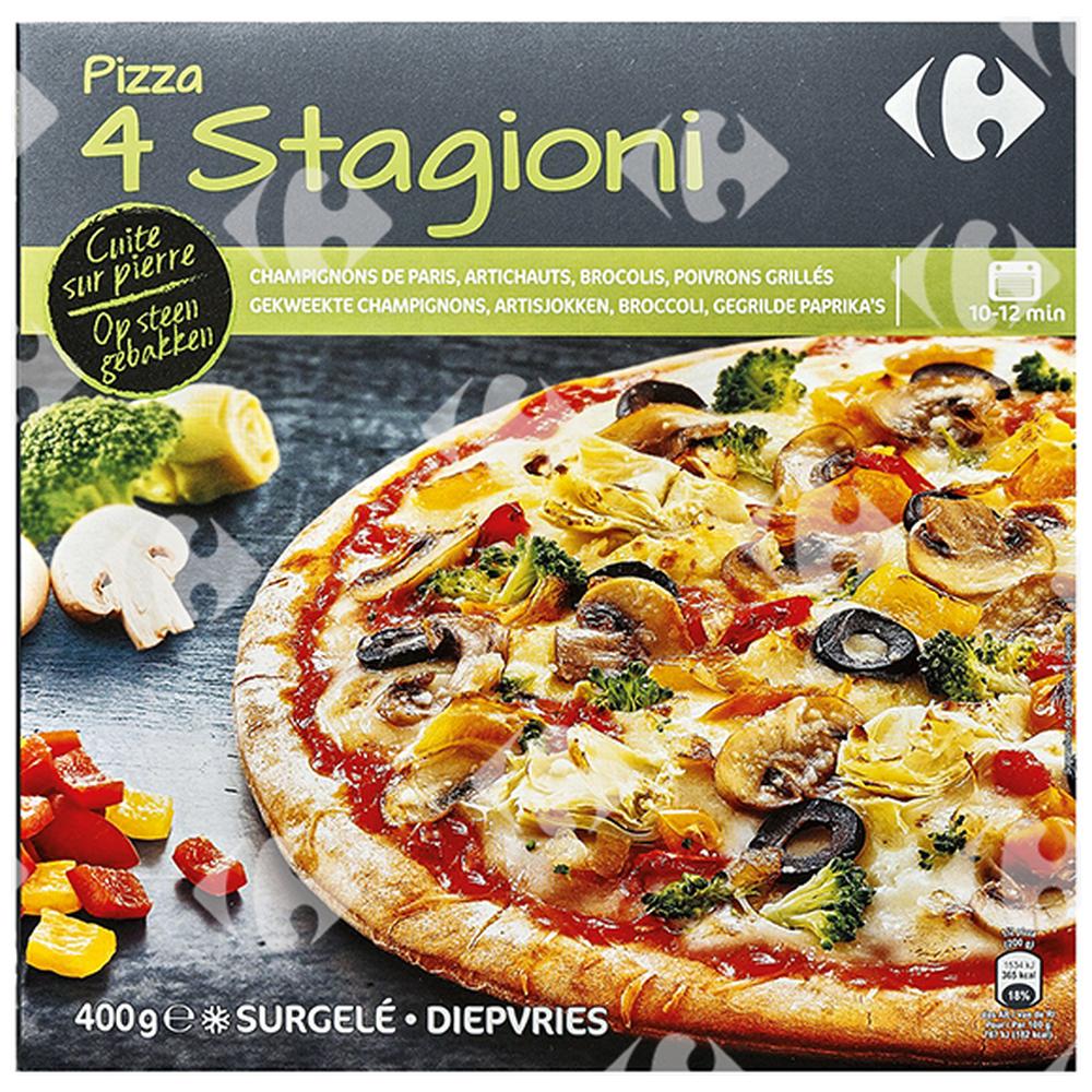 [188679] Pizza 4 Saisons Cuite Sur Pierre Carrefour 400g